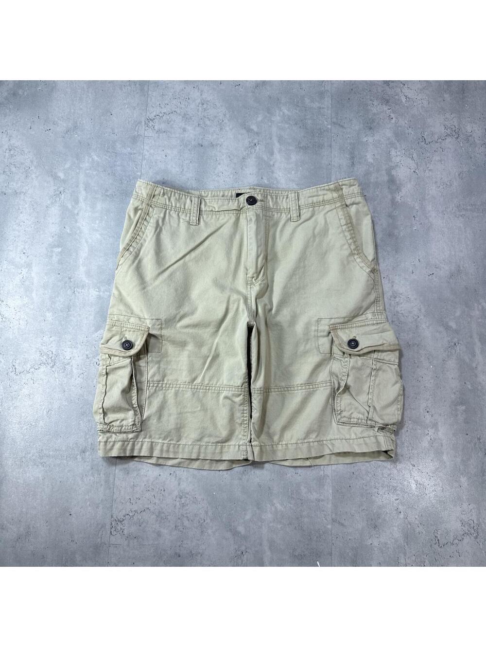 Y2K Aeropostale 00s Beige Cargo Vintage Shorts